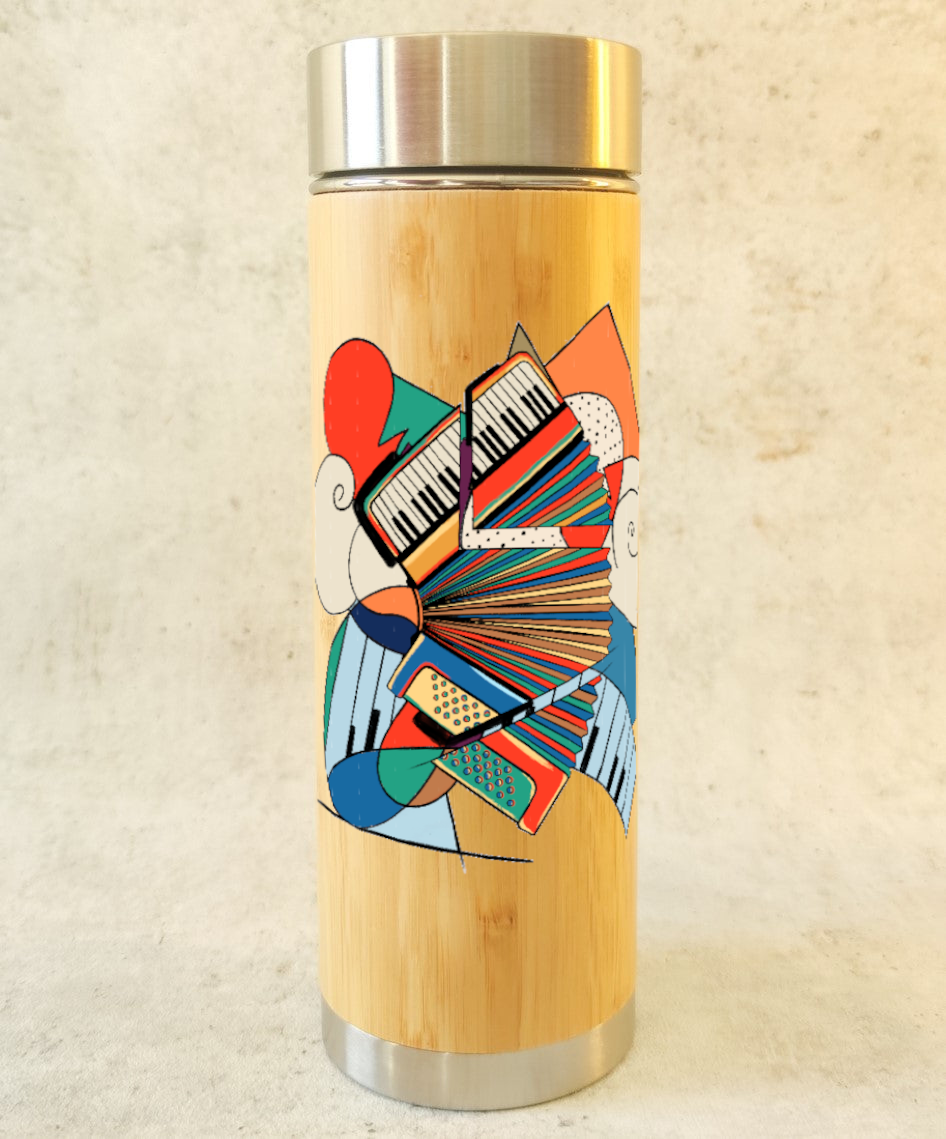 Collection "Art moderne" – Bouteille thermos en bambou