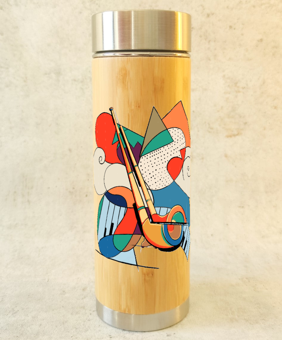 Collection "Art moderne" – Bouteille thermos en bambou