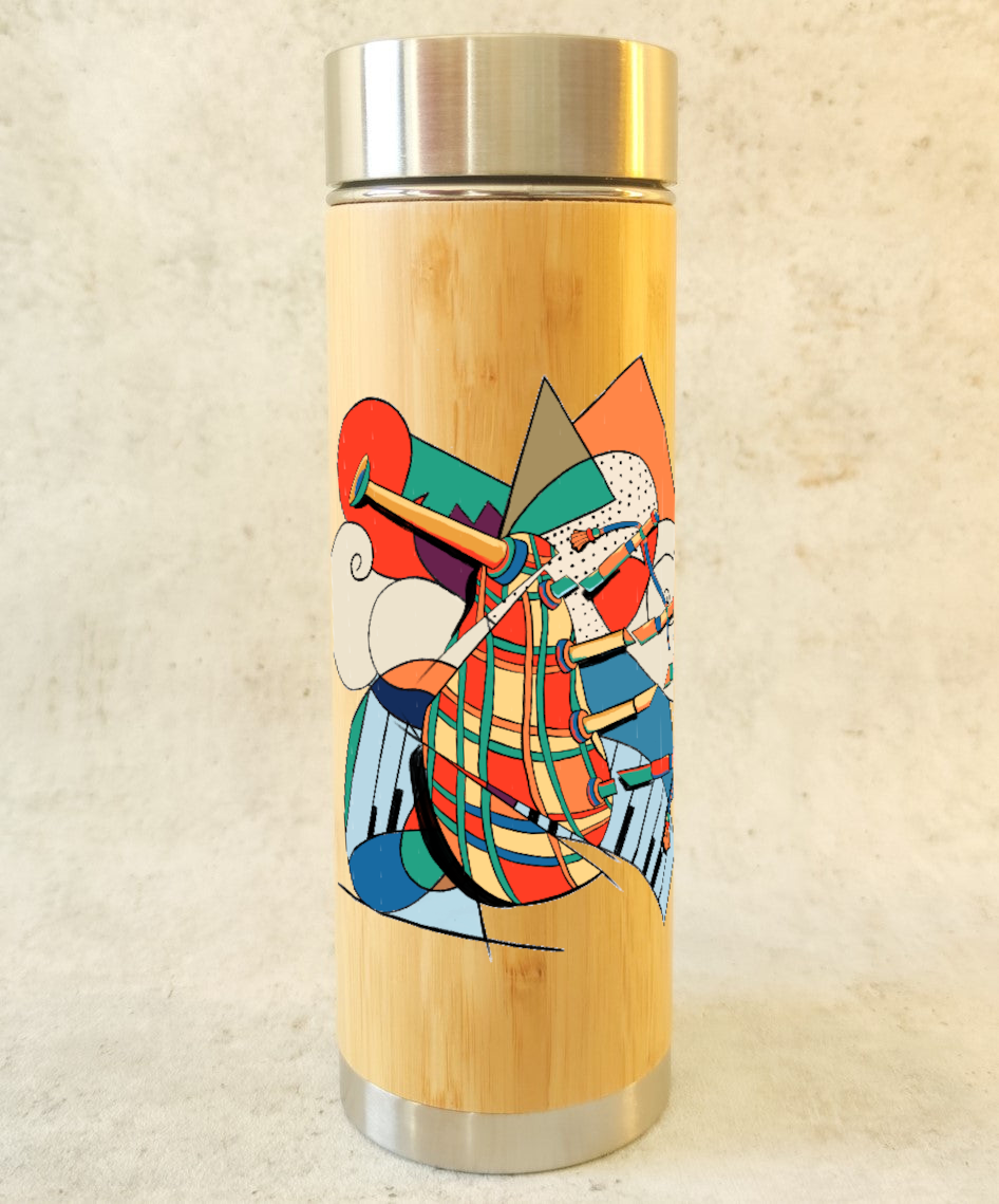 Collection "Art moderne" – Bouteille thermos en bambou