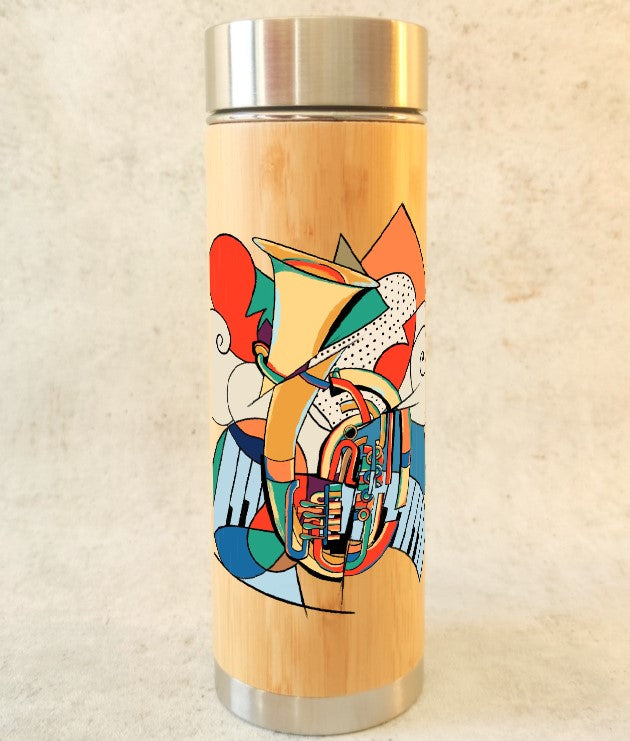 Collection "Art moderne" – Bouteille thermos en bambou