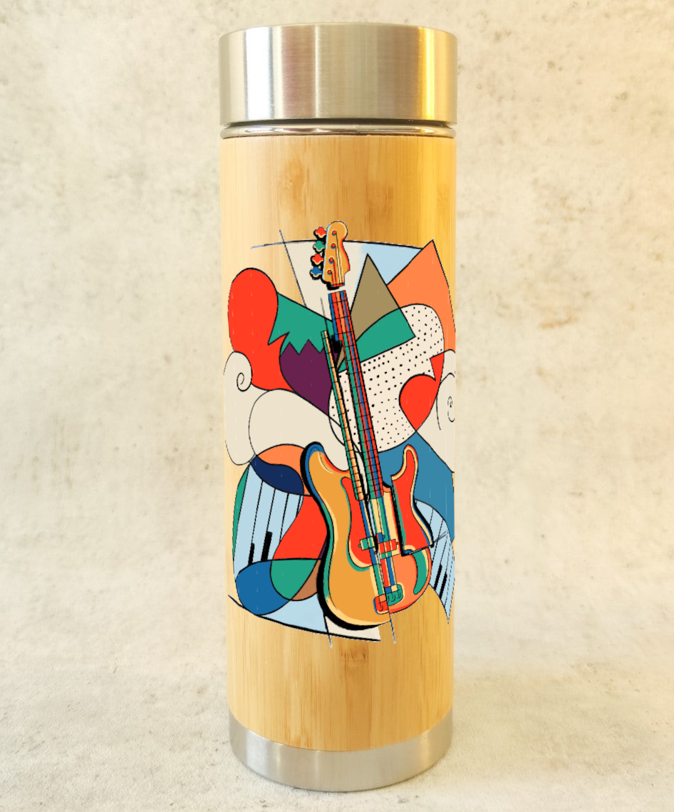 Collection "Art moderne" – Bouteille thermos en bambou