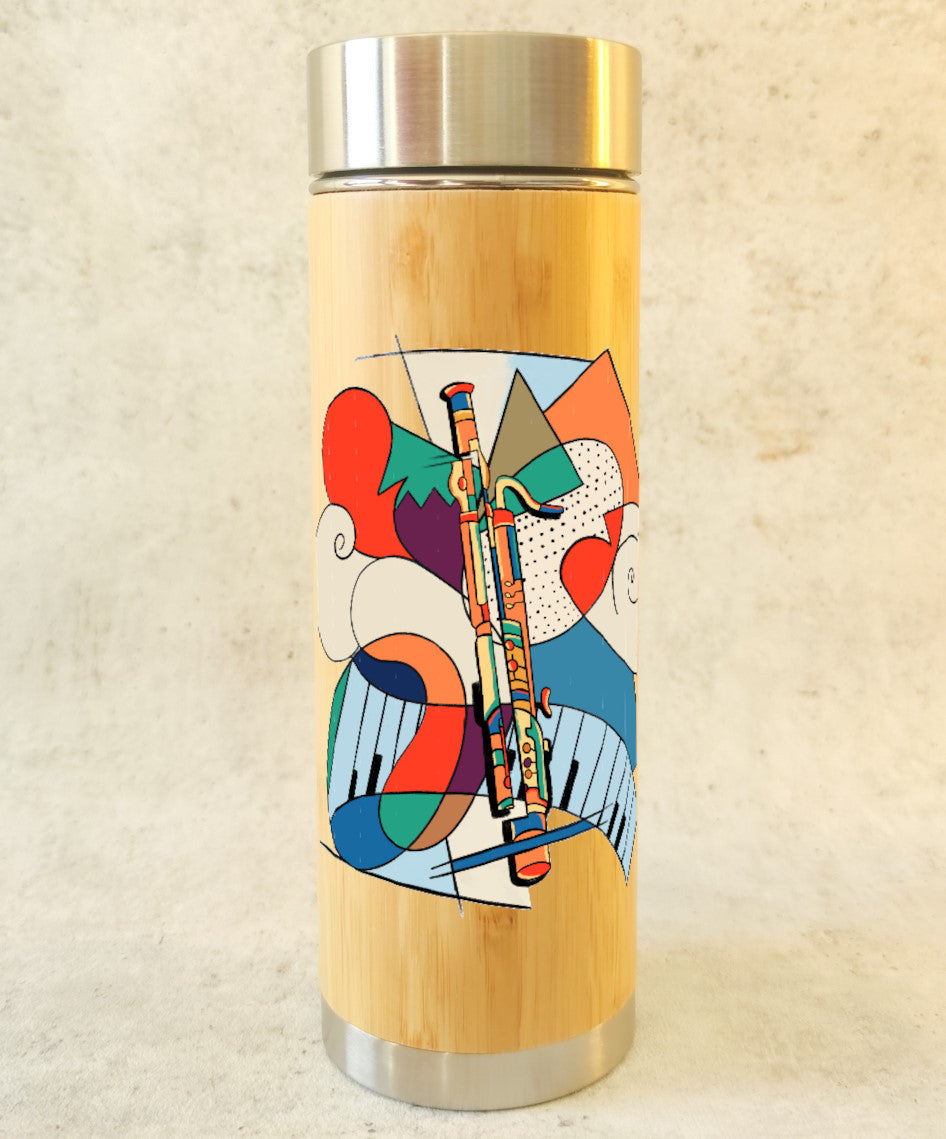 Collection "Art moderne" – Bouteille thermos en bambou