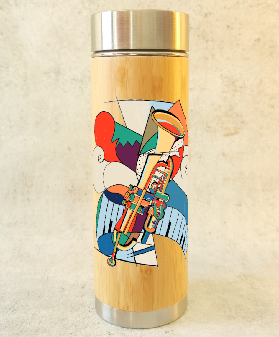 Collection "Art moderne" – Bouteille thermos en bambou