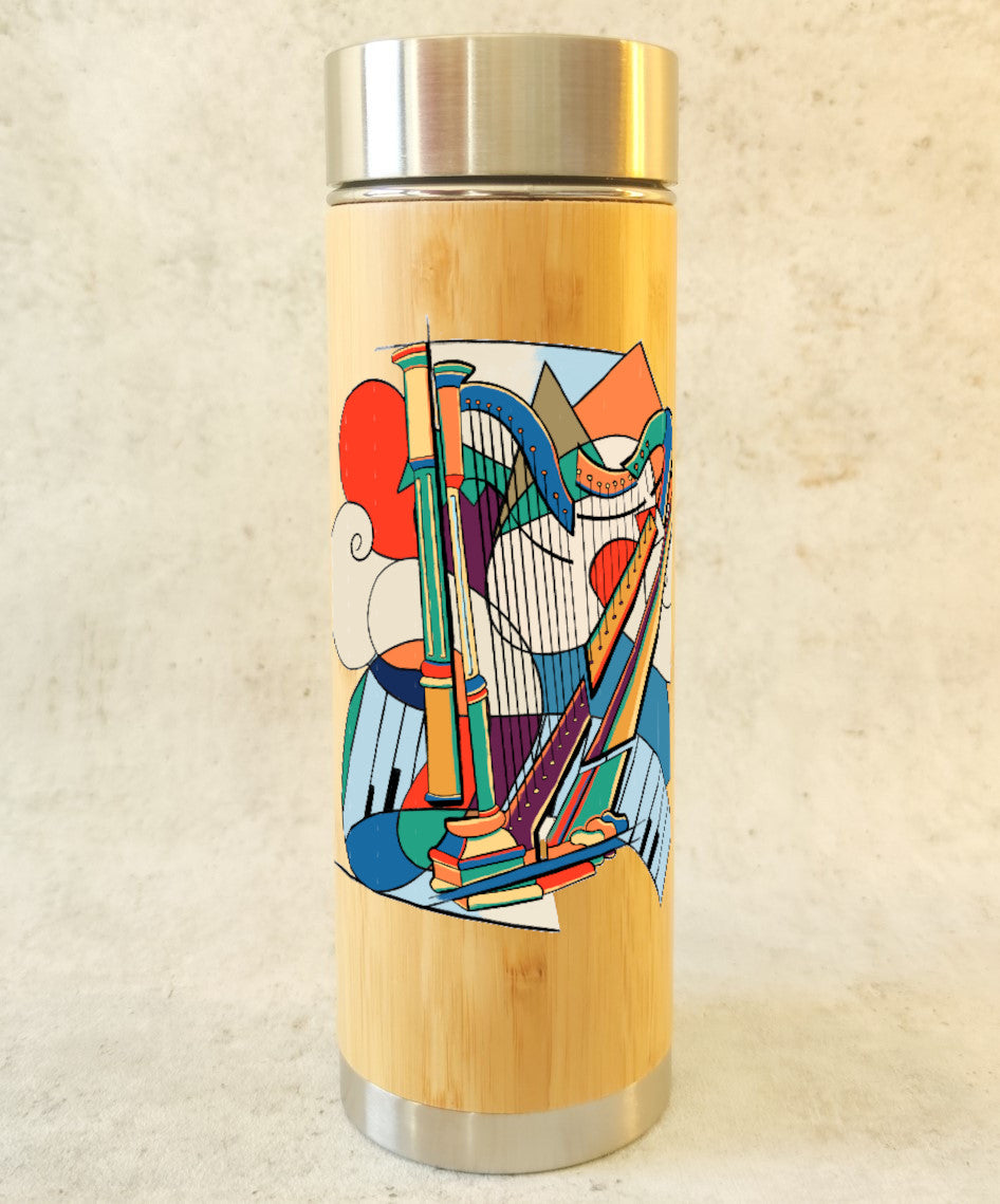 Collection "Art moderne" – Bouteille thermos en bambou