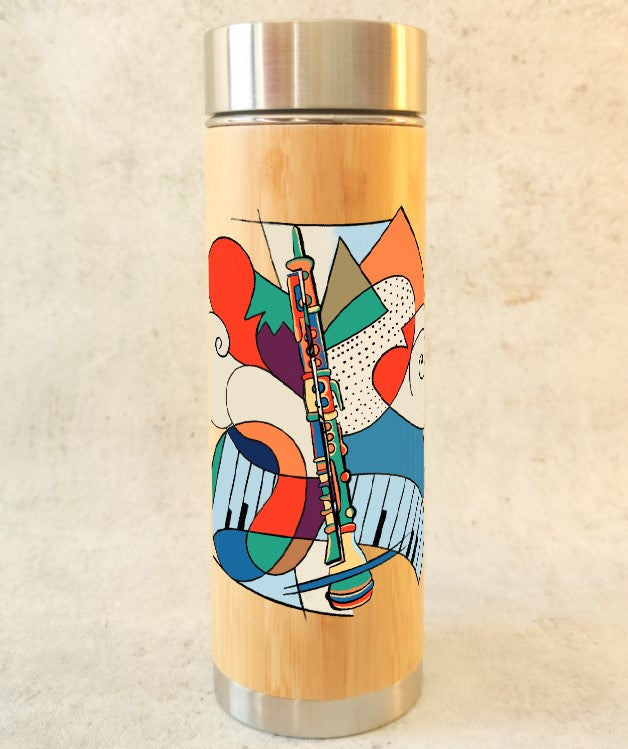 Collection "Art moderne" – Bouteille thermos en bambou