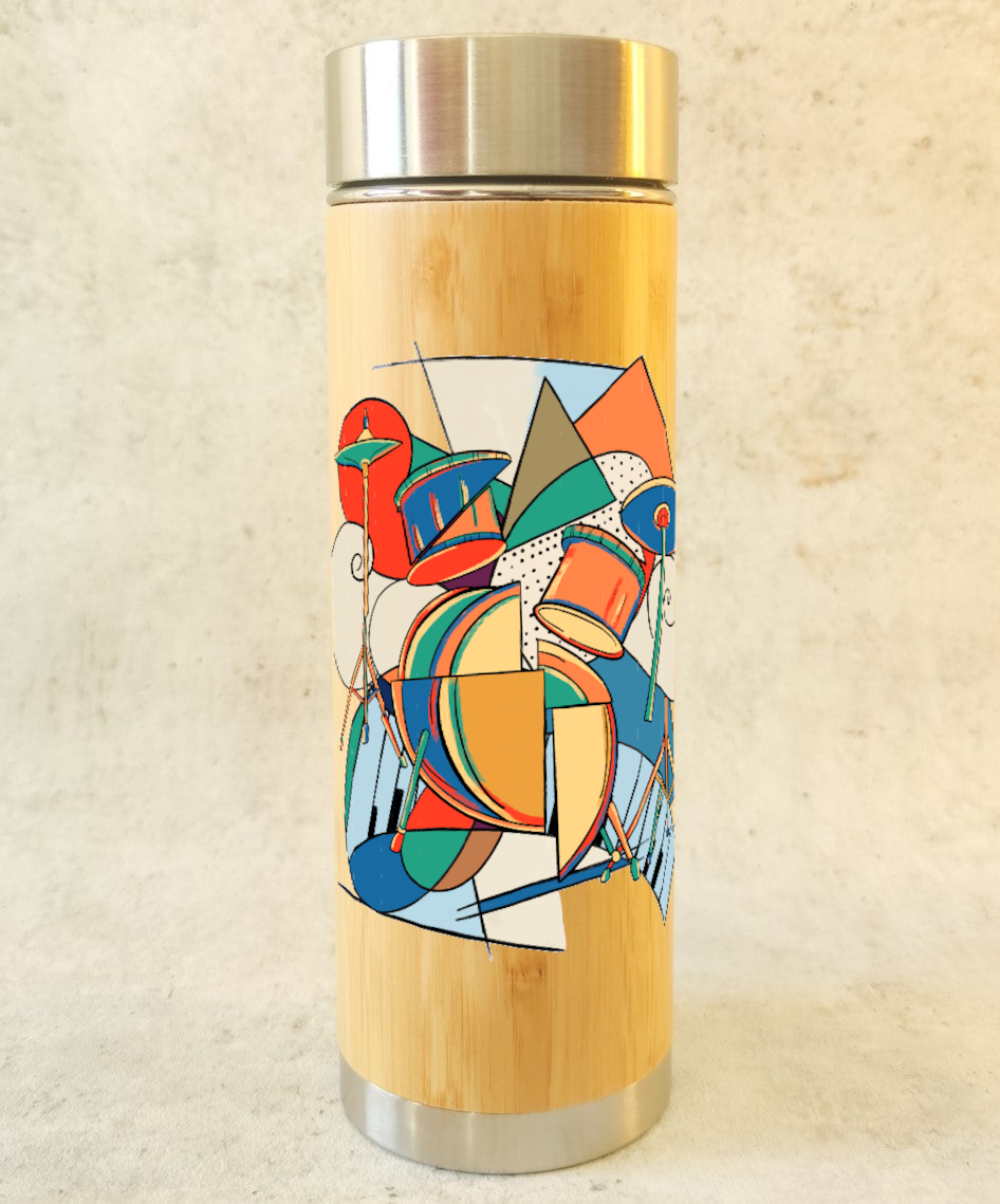 Collection "Art moderne" – Bouteille thermos en bambou