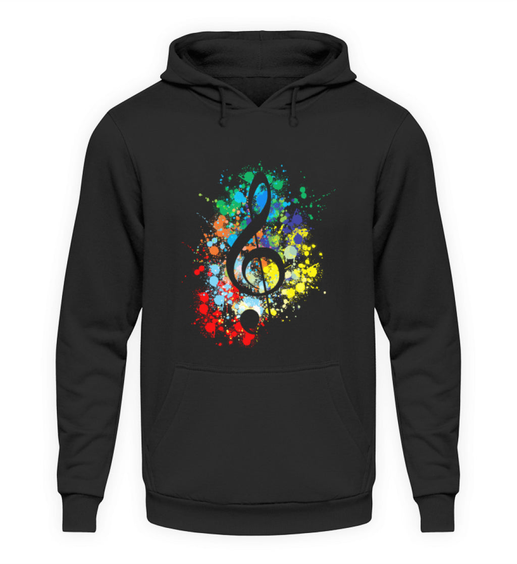 Clé de Sol Design Splash – Sweat à capuche